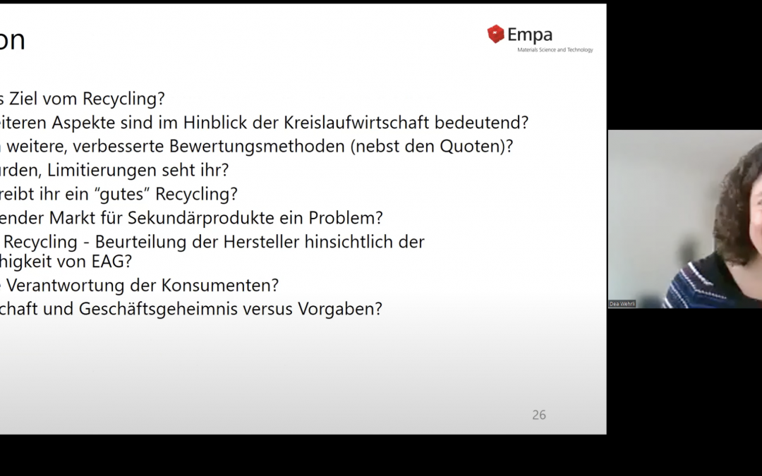 CiCEL – Event IV – E-Waste: Sind Recyclingquoten der richtige Weg?
